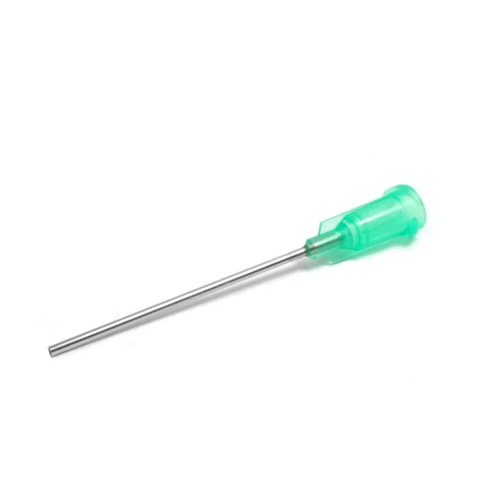 Blunt Tip Dispensing Needles With Luer Lock 18Gauge 1.5inch/38mm.Plastic Injection Needle.Syringe Needle 18Ga, 100pcs/bag