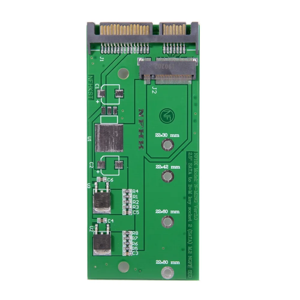

CY M.2 NGFF PCI-E 2 Lane SSD to 7mm 2.5" SATA 22pin Hard Disk Case PCBA for X240S Y410P Y510P E431 E531