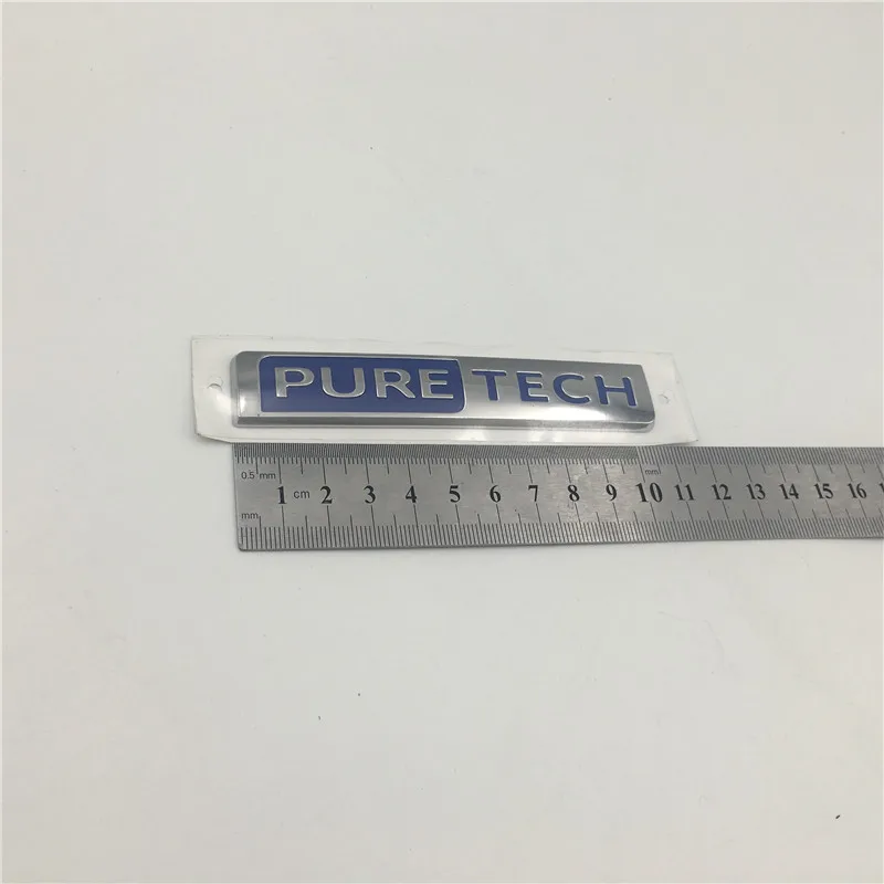 Для peugeot 206 207 208 301 306 307 308 406 508 350 400 THP GT Puretech чистый Tech эмблема хвостовая часть для открытой автомобильной двери с эмблемой крыло наклейка - Название цвета: big size 107mm