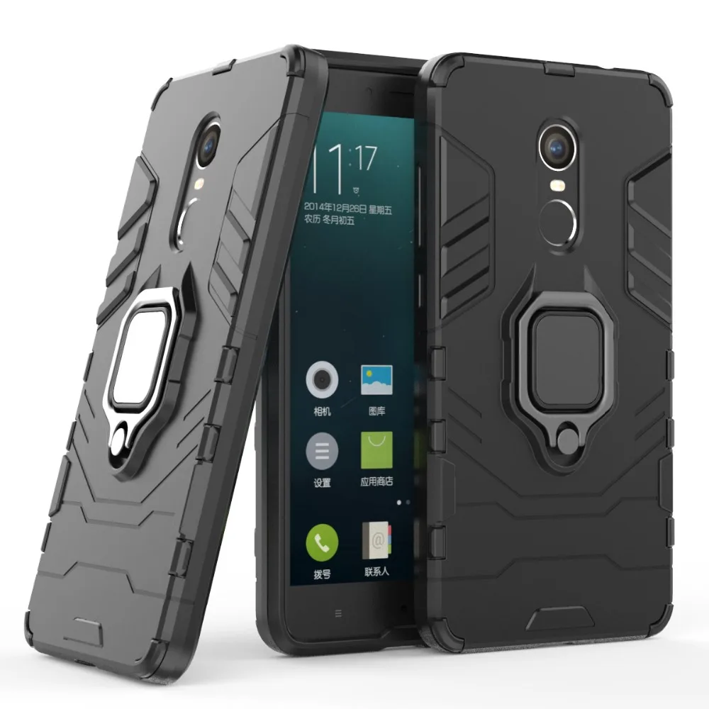 

Car Holder Magnet Ring Phone Case Silicone Cover On For Xiaomi Redmi 5 Plus Note 4 4X Note4X Note4 5Plus 2/3/4 32/64 GB Xiomi
