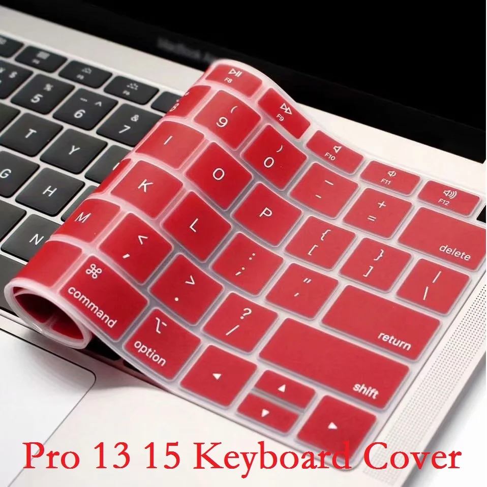 

EU / US Silicon for Macbook Pro 13 15 CD ROM Keyboard Cover Silicon A1278 A1286 English for Macbook Pro 13 15 Keyboard Cover