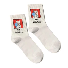 Модные носки с героями мультфильмов, уникальный дизайн, хип-хоп, уличный стиль, хлопковые носки для мужчин и женщин