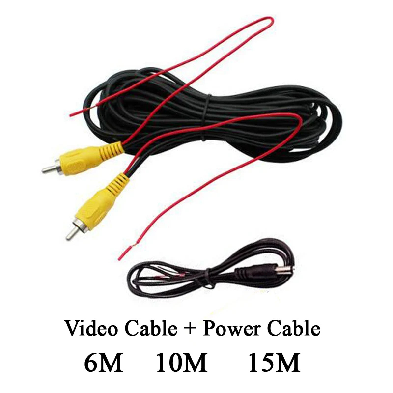 

6M 10M 15M RCA Cable for Rear Camera Video Cable Combined Triggering Parking Seats Monitor Monitor