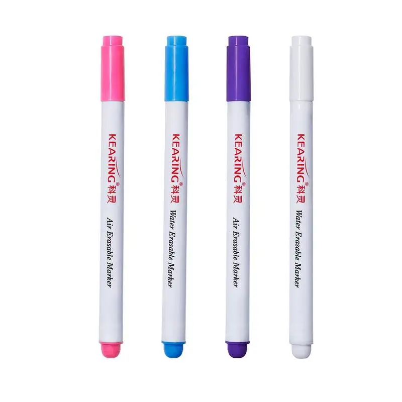4 цвета/Набор сделай сам водорастворимые краски маркер ручка граффити швейные инструменты воздухостираемая ручка легко вытирать ткань Урожай маркер ручка