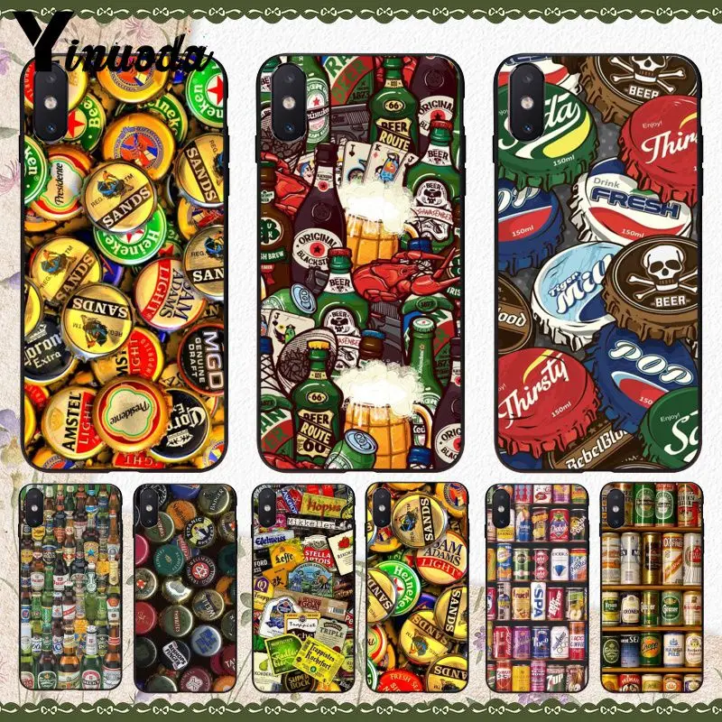 Yinuoda крышка бутылки и пива DIY Окрашенные красивые аксессуары для телефона чехол