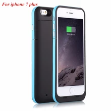 Для Apple iPhone 7 Plus чехол для батареи ультратонкий 7000 мАч яркое зарядное устройство чехол power Bank для Apple iPhone 7 Plus чехол для батареи