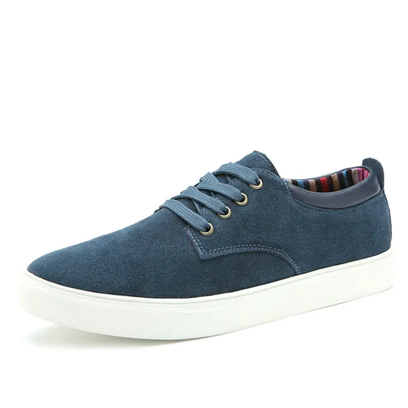 

Fashion style men casual shoes genuine leather men Solid Color Lace-up flat shoes Best quality zapatos hombre plus size 39-47