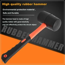 Цельнокроеное платье Керамика плитка Установка резиновый молоток Double Face резиновые хозяйственные ручной инструмент, молоток