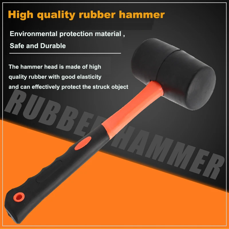 

1 Piece Ceramic Tile Installation Rubber Hammer Double Face Rubber Household Hand Tools Hammer