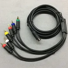 FZQWEG 1PCS 1 8m Component AV Video Audio Cable for SEGA Saturn AV RCA Cord for