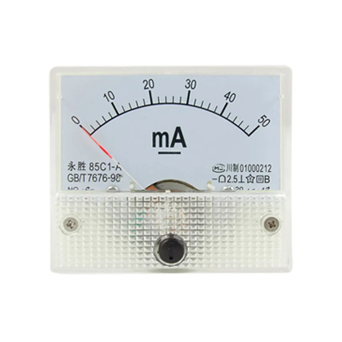 85 C1 Analog Current Panel Meter 0 50 mA Analog DC Current Panel Meter