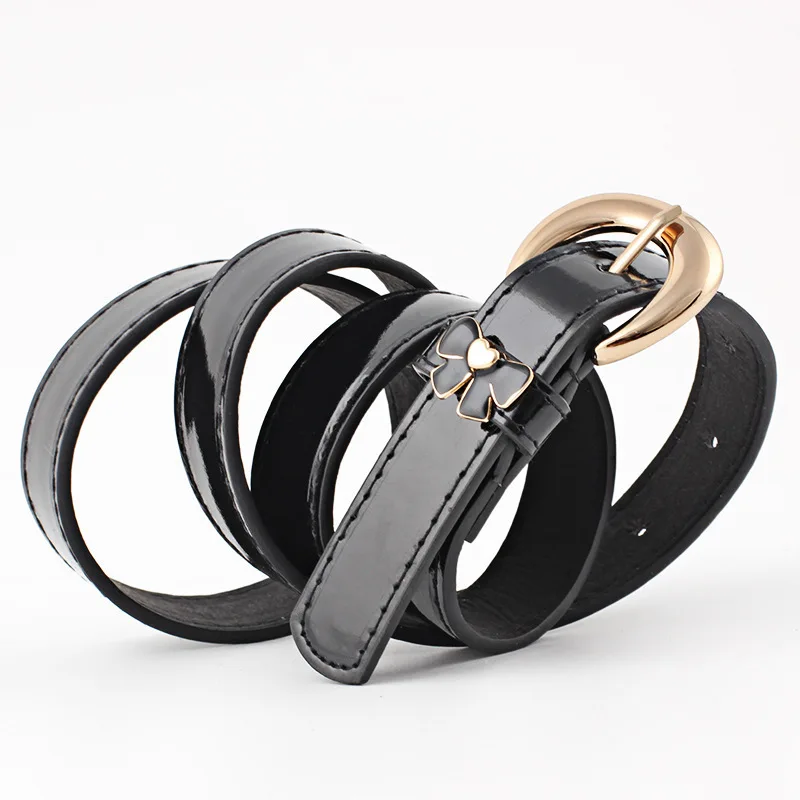 New Fashion womens designer round casual ladies belts for jeans Modeling belts without buckles ...