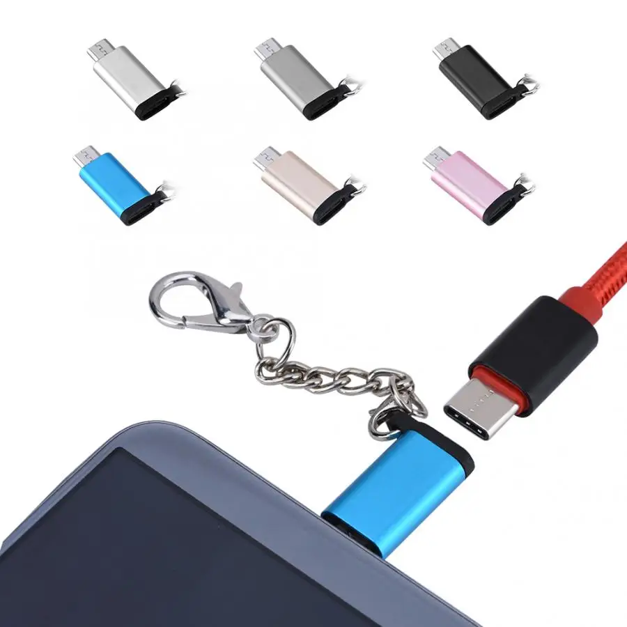 5 шт. type C Женский к Micro USB Мужской адаптер для передачи данных Конвертер Разъем для Android телефон аудио адаптер конвертер
