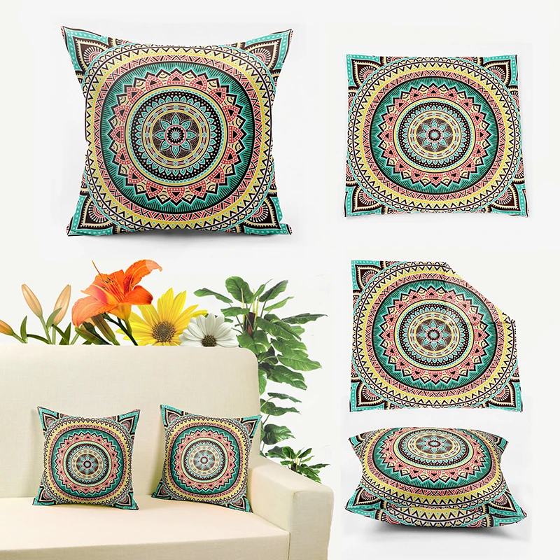 Chic Bohemia Hippie Mandala Cushions Covers Home Decor Bedding