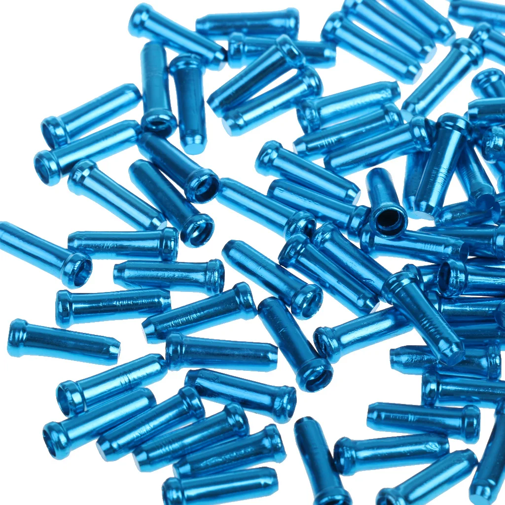 100pcs/set Bike Bicycle Brake Shifter Inner Cable Tips Wire End Cap Crimps