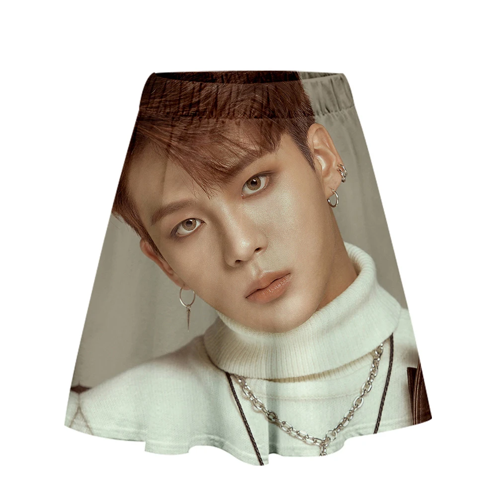 ATEEZ Idol 3D короткая юбка костюм Красивая Короткая юбка для девушки костюм Повседневный стиль Kpop модные повседневные юбки