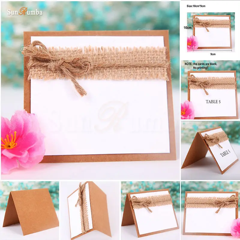 

20pcs Rustic Blank Table Number Cards Invitations Direction Signs Supplies Table Numbers Card Holder Party Wedding Decorations