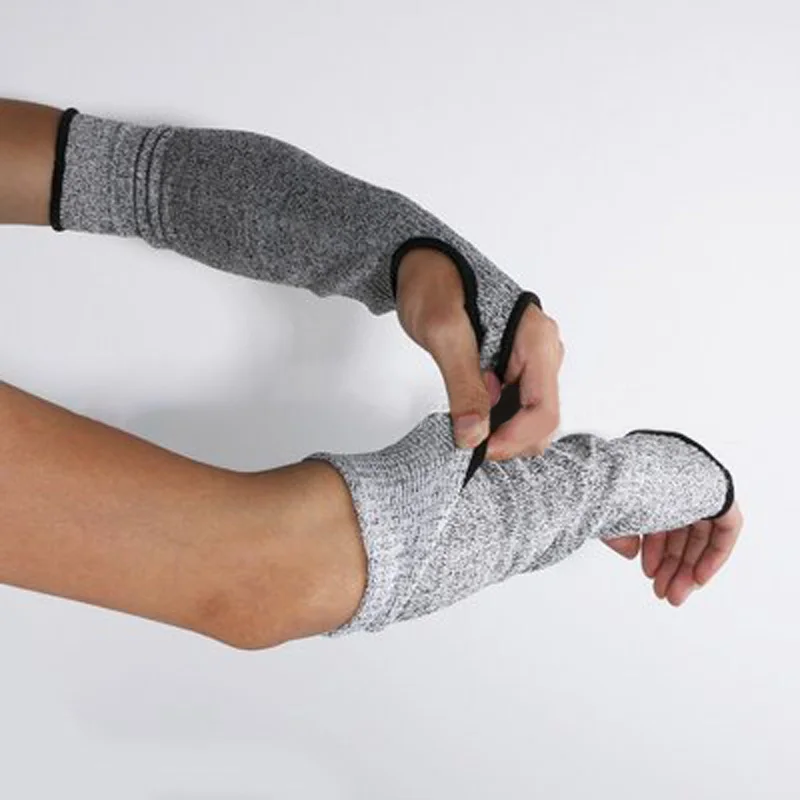 

NEW Grey Safety Cut Heat Resistant Sleeves Arm Guard Protection Armband Gloves Workplace Safety Protection Protective Gloves