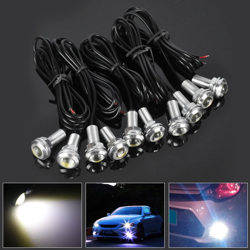 10PCS 12V 9W Eagle Eye Daytime Running DRL Backup Light Car LED Hawkeye