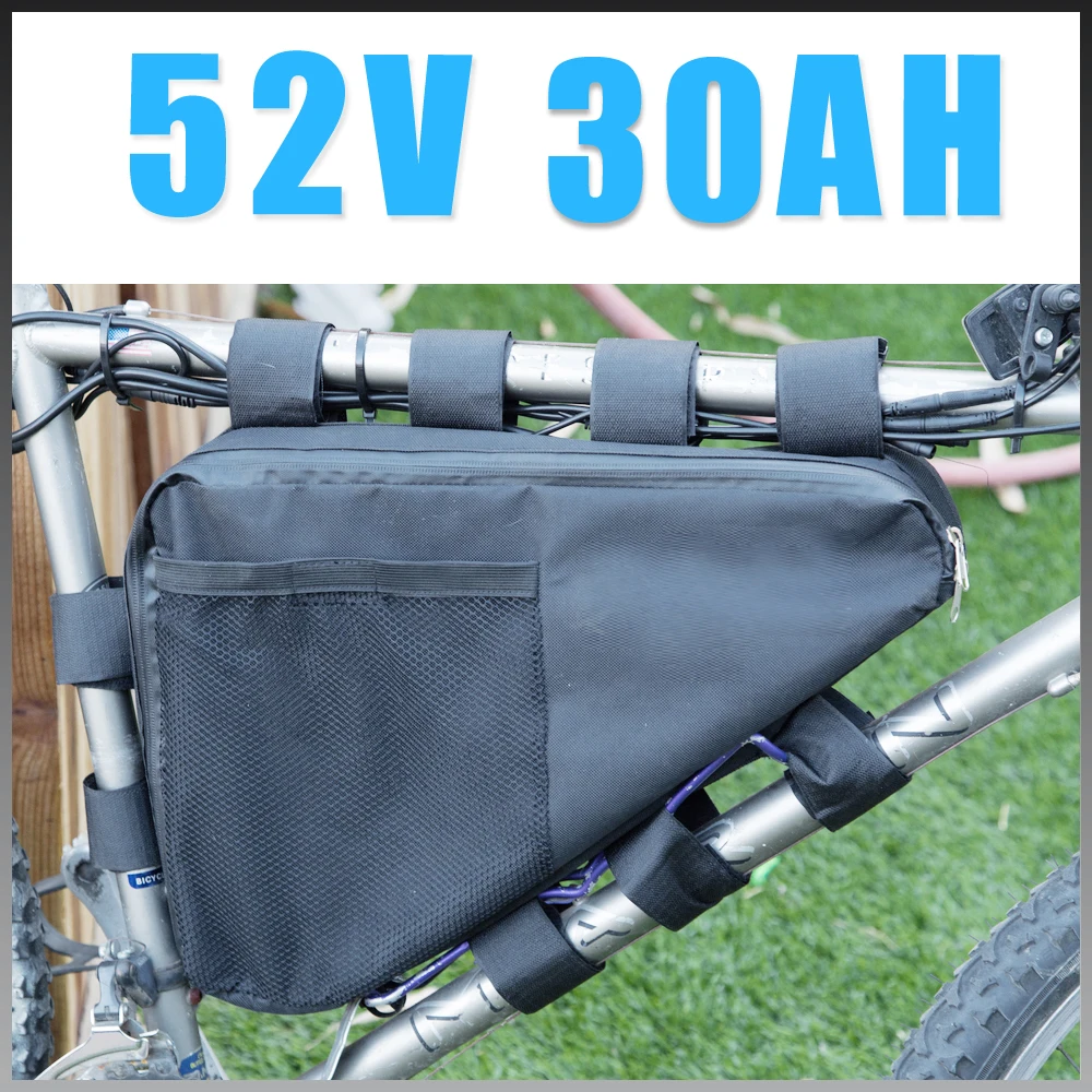 Треугольная батарея 52V 30AH комплект литий ионный батарей для 1000W 2000W 51 8 V Ebike