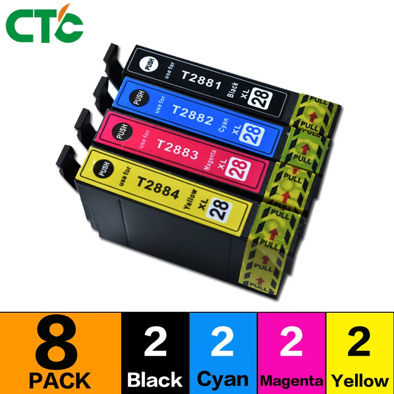 8Pack Compatible T2881 T2885 XL ink cartridge for Expression Home