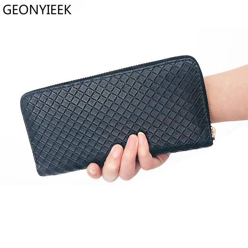 4 Colors Plaid Women Wallets Fashion Solid Female Wallet Long Design Brand Purse Women Clutch Change Purses Carteira Feminina