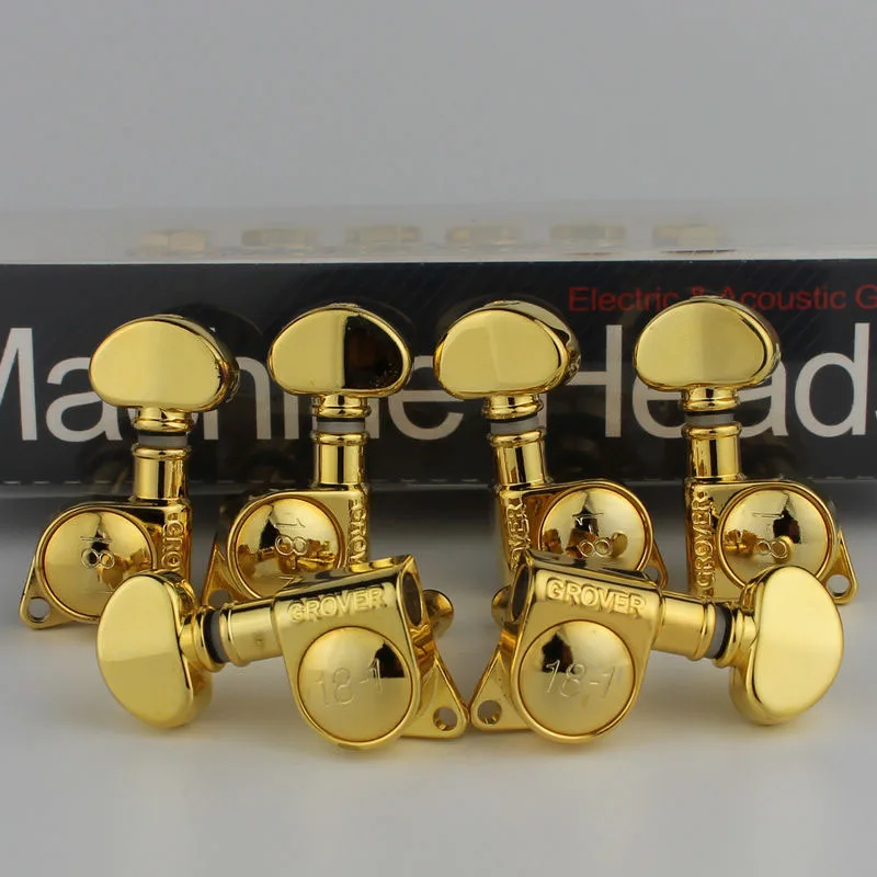 Электрогитара Groover 1 комплект головки тюнеры 3R3L Gold 18 колышки для тюнинга