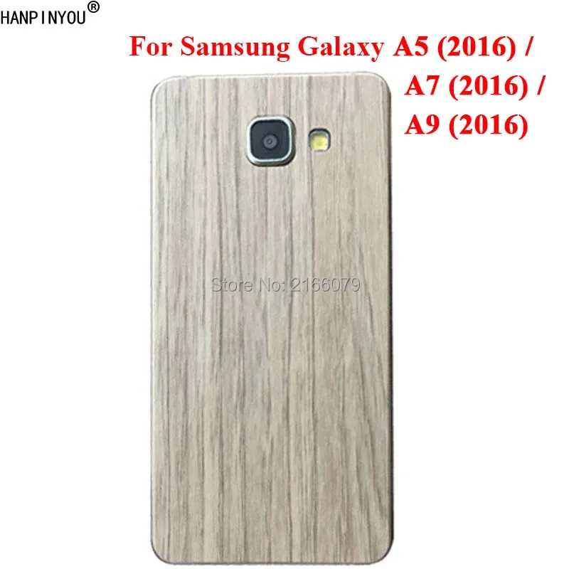 For Samsung Galaxy A5 A7 A9 (2016) A510 A710 Full Body Cover 3D Imitation Wood Grain Protection Skin Decal Sticker (Not a Case) |
