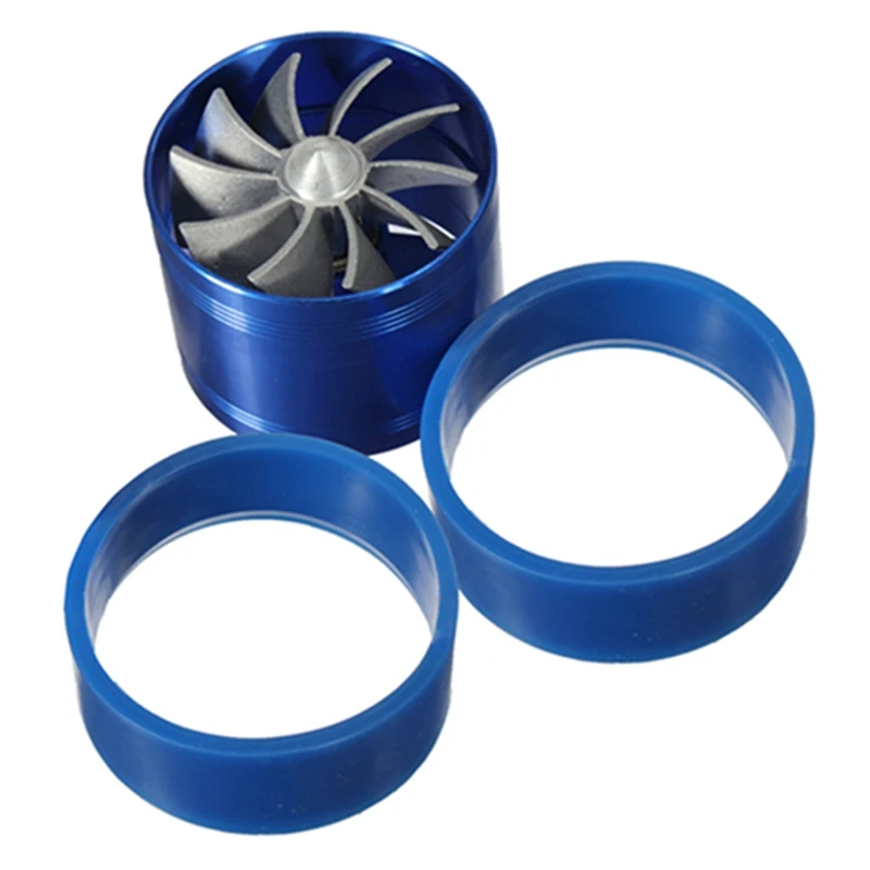 New Stylish Blue Universal Car Fuel Gas Saver Supercharger For Turbine