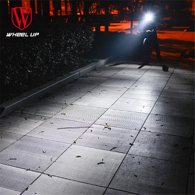 Sale WHEEL UP USB Charging 240 lumen IPX4 Electric Horn Bicycle Night Riding Warning Horn Light Bike Head-light Bike Accessory 2019 4