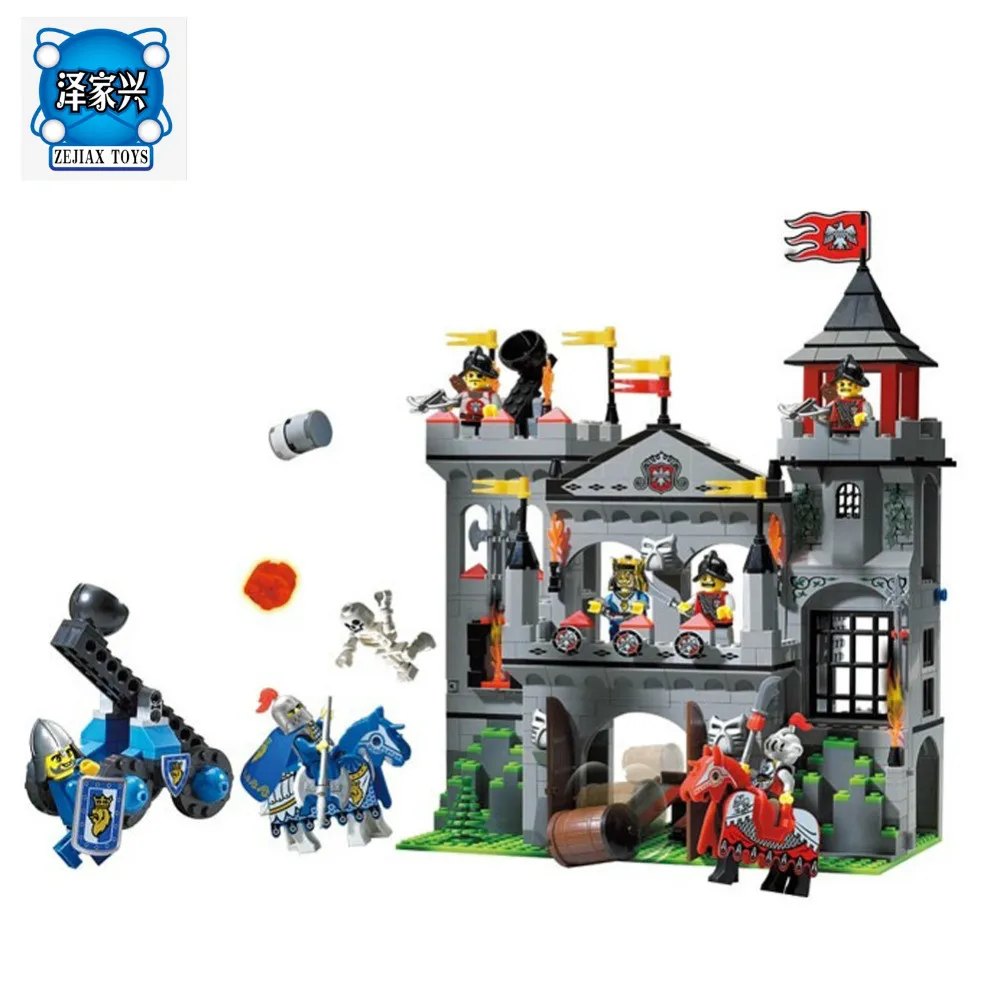 Castle Knights Sliver Hawk Eagle Castle 7 Figures 568pcs Compatible