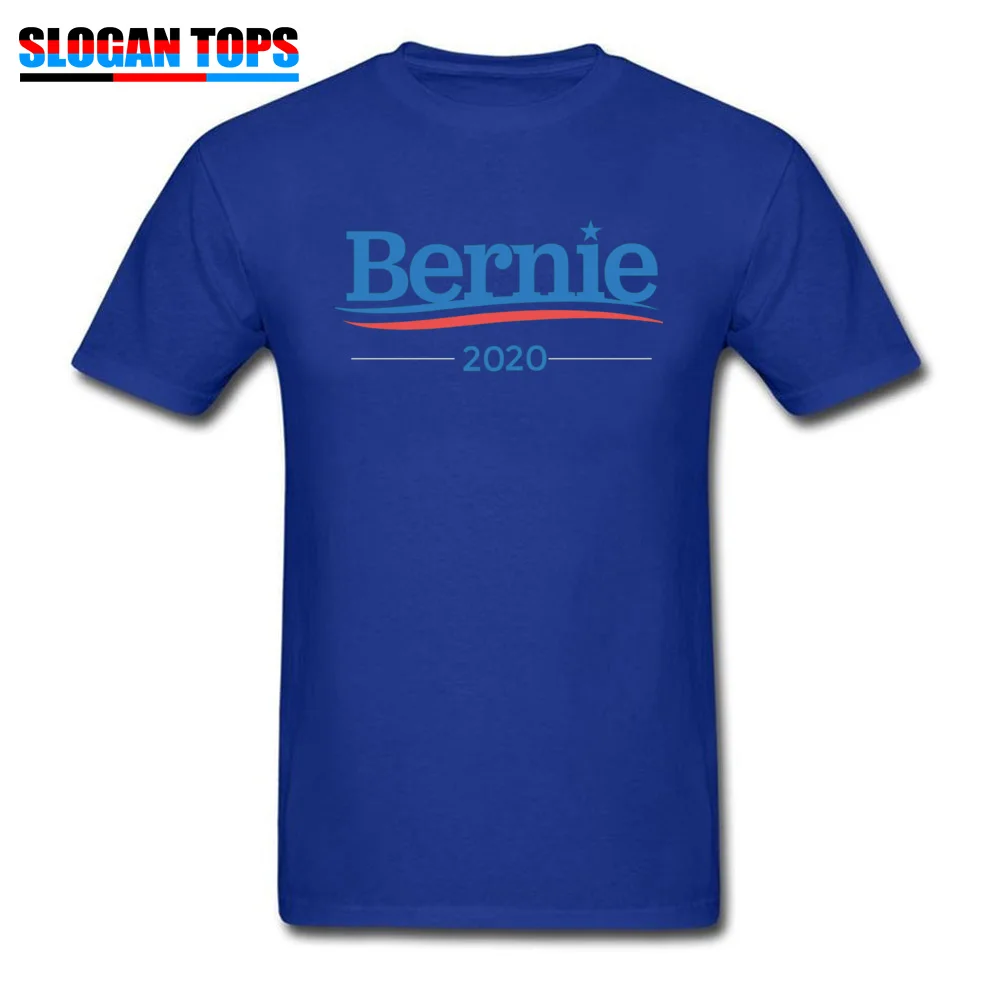 Bernie Sanders 2020 Campaign -5966 Funny Casual T-shirts Crew Neck 100% Cotton Tops T Shirt for Men Top T-shirts NEW YEAR DAY Bernie Sanders 2020 Campaign -5966 blue