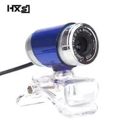 HXSJ веб-камера HD PC камера с поглощающим микрофоном Микрофон для Skype для Android tv вращающаяся Компьютерная камера Веб-камера для