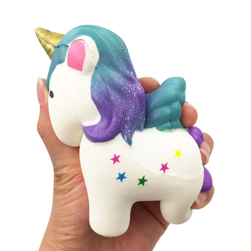 Kawaii Squish игрушечные лошадки Jumbo коврик с запоминанием Формы ароматические животных милые мягкие Единорог Kawaii Дети снятие стресса подарок 13