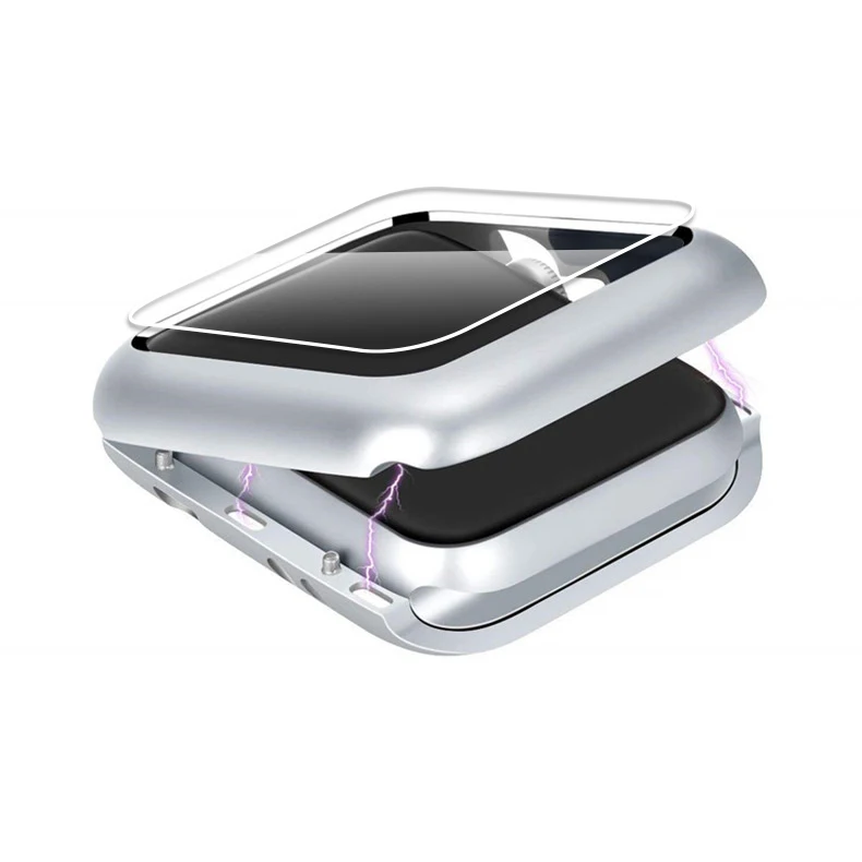 Магнитная Крышка для apple watch case apple watch 4 3 44 мм/42 мм iwatch band 40 мм/38 мм Защитная пленка для экрана