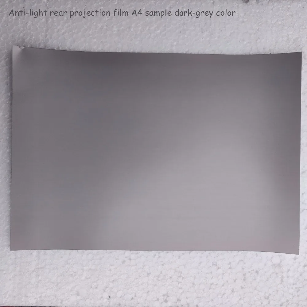 

1 Pieces Holographic Projection Film A4 samples rear projection film anti-light dark grey hot selling