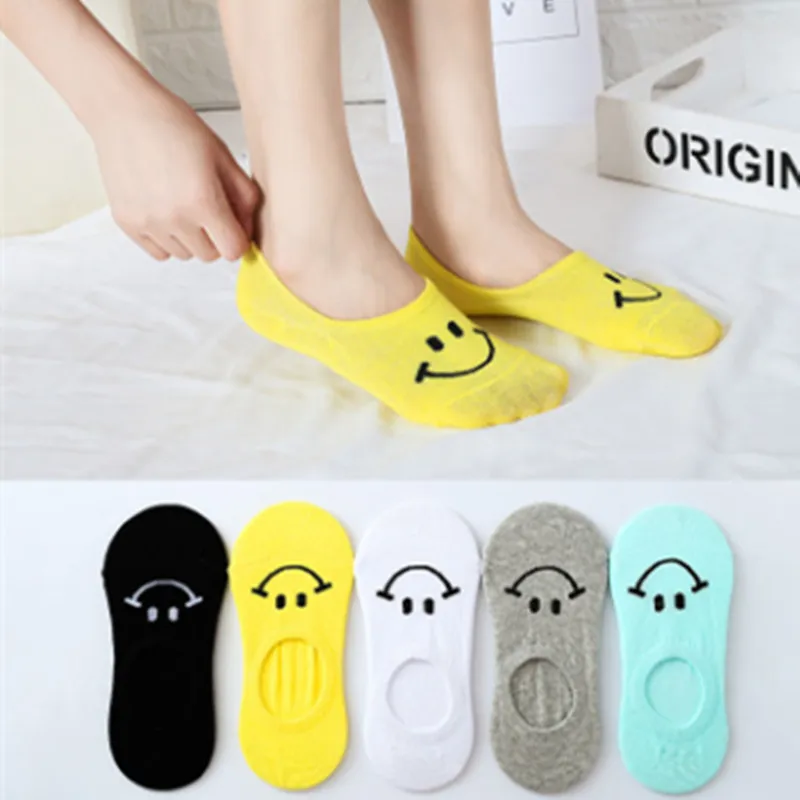 

women cotton socks stereoscopic Smiley Face meias Female Kawaii Calcetines Summer Short Socks Women Casual Soft Funny Socks