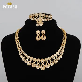 

Dubai AFRICA gold jewelry sets women fashion necklace fine jewelry sets wedding gold jewelry sets