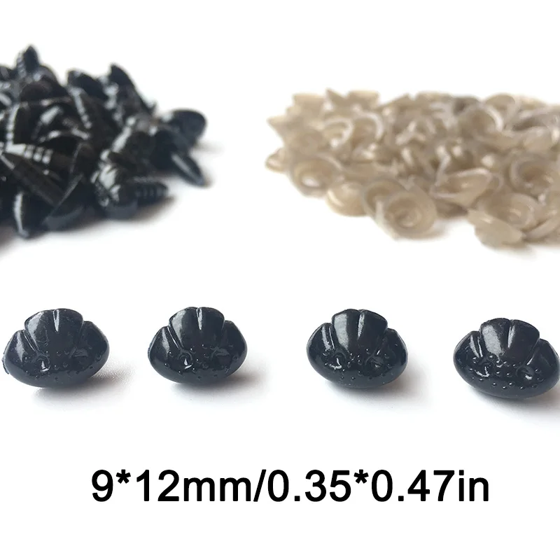100pcs//bag Plastic Teddy Bear Safety Noses Doll Toys Animal Puppet Crafts DIY
