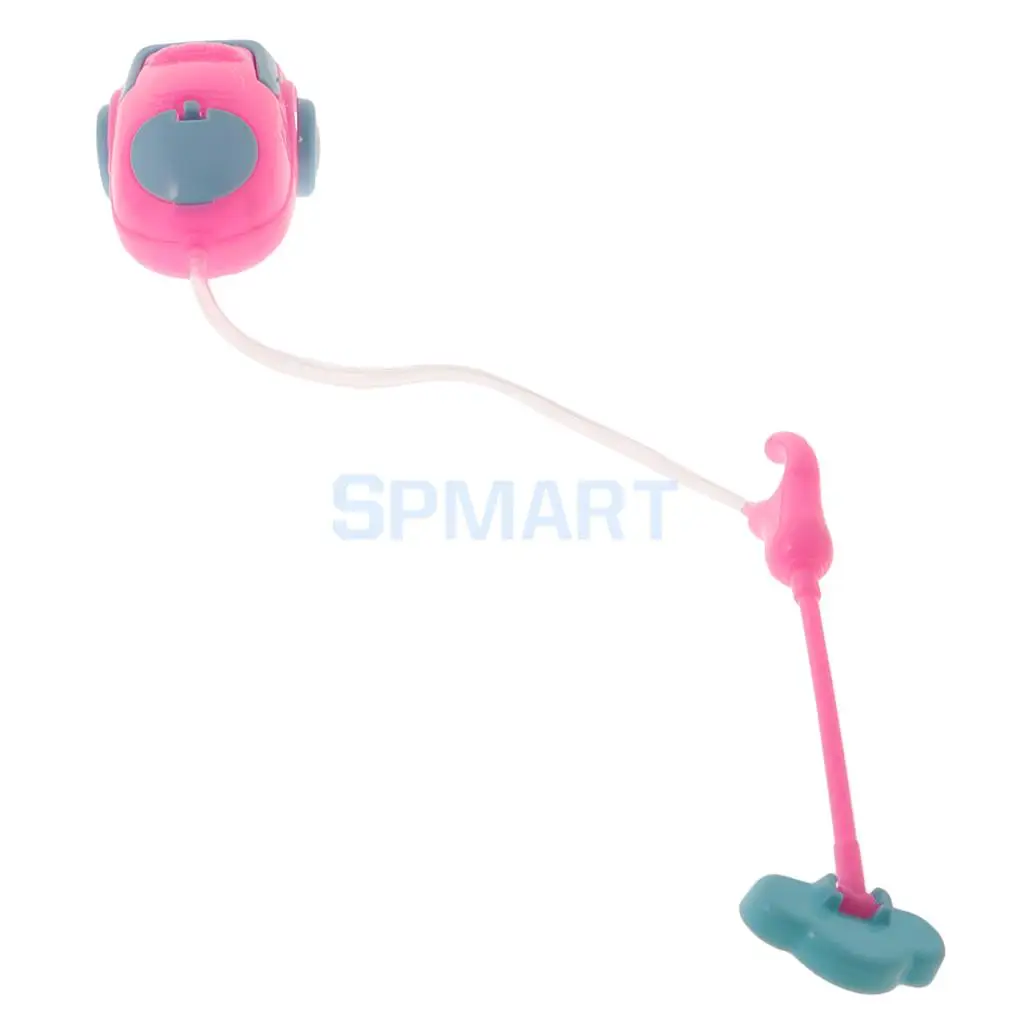 6Pcs Dollhouse Miniature Furnitures Vacuum Cleaner Mop Bucket Cleaning Tools for 1/6 Dolls Accessories Kids Pretend Play Toys