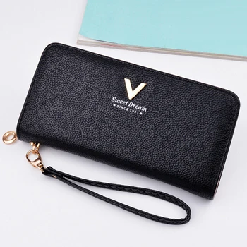 

Women Long Clutch Faux Leather Wallet Purse Checkbook Coin Bag Card Handbag
