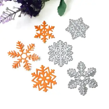 

Xmas 6 Types Snowflake Metal Cutting Dies For Scrapbooking Photo Album DIY Craft Dies For Christmas Paper Card Cutting Dies New