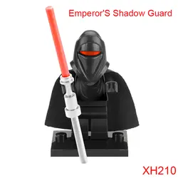 Императора Тень Guard черный плащ черный королевской гвардии шлем Elite Building Block 75079 тень десант кирпичи для детей Xh210