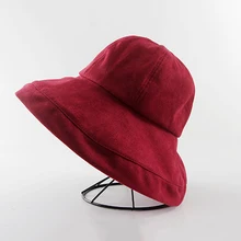 Осенняя женская панама, шляпы от солнца, Пляжные шапки для рыбака для девочек, унисекс, корейская мода, повседневные складные кепки с надписью