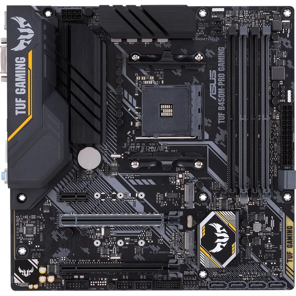 

TUF B450M-PRO GAMING AM4 B450 MATX SND+LAN+U3.1+M2 SATA6 DDR4 IN
