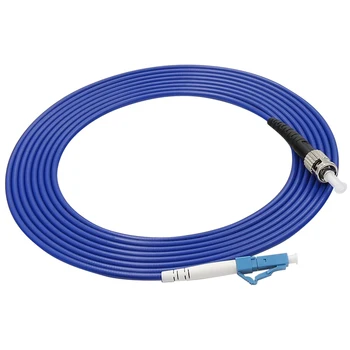 

5pcs/Lot LC/UPC to ST /UPC Duplex Single Mode Armored PVC Fiber Patch Cord