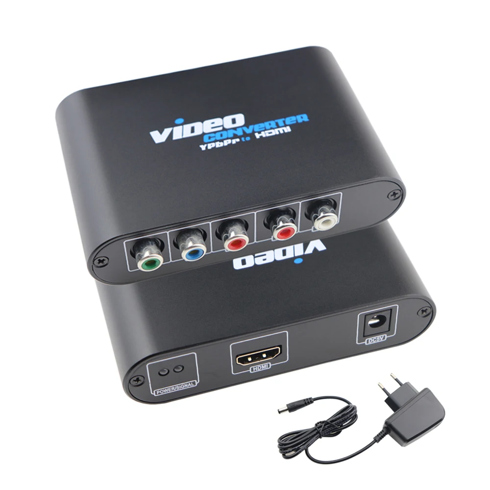Компонент к HDMI конвертер 5RCA RGB YPbPr к HDMI конвертер поддерживает 1080P видео аудио адаптер для DVD psp Xbox 360 PS2