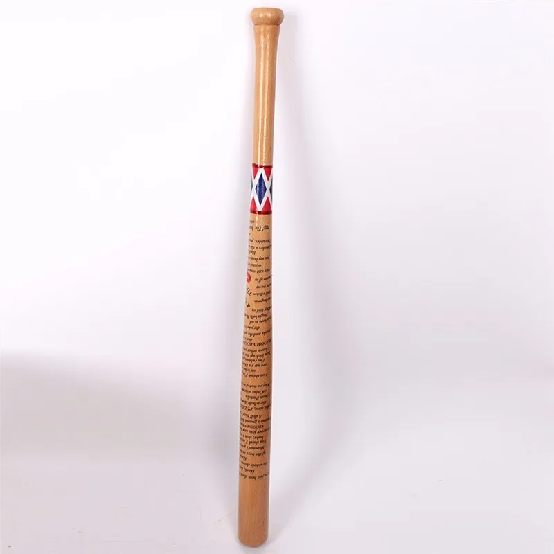 74cm Harley Quinn Solid Wood Baseball Bat Batman DC Comic Suicide Squad Harley Quinn Weapon Hallowe