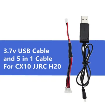 

3.7V 1 Converting 5 Lipo Battery Balance USB Charger Conversion Charging Cable Line for Cheerson CX-10 RC H20 and so on