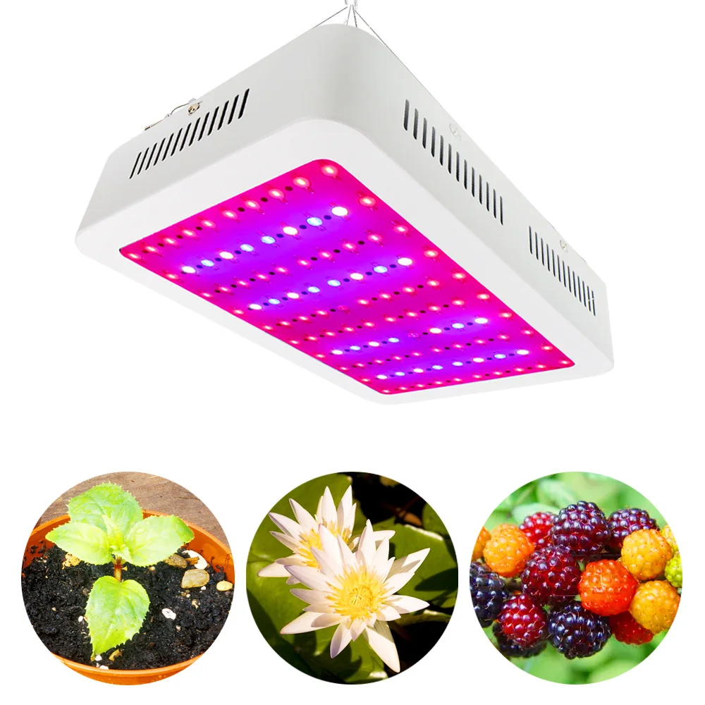 1000W Growing Lamp AC85 265V Full Spectrum Double Chips LED Grow Light